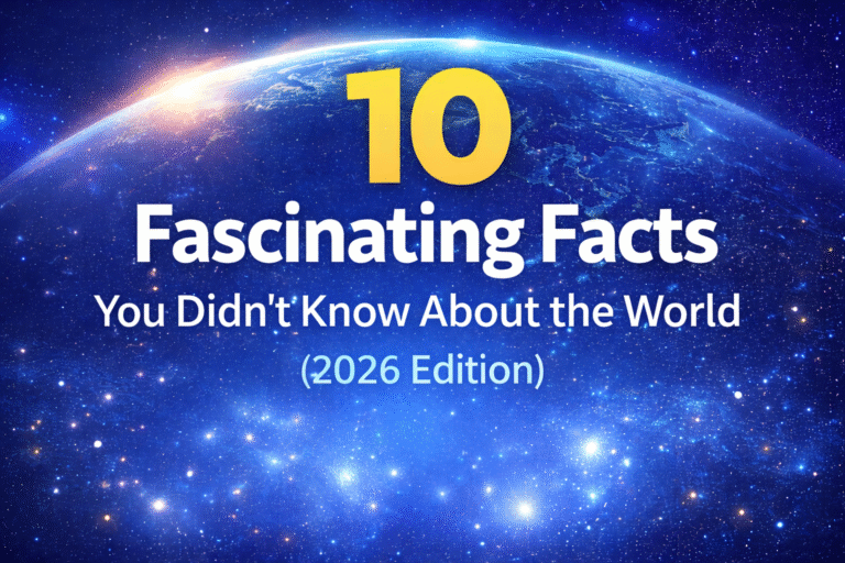 Fascinating facts about the world including science, animals, and surprising discoveries