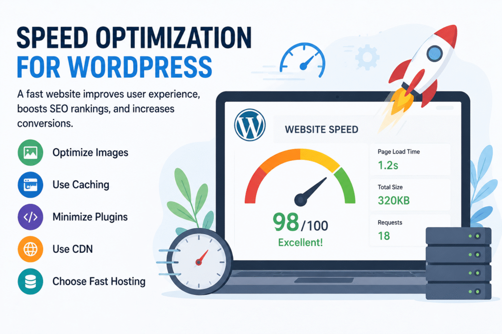WordPress website speed optimization tips for improving loading performance and user experience
