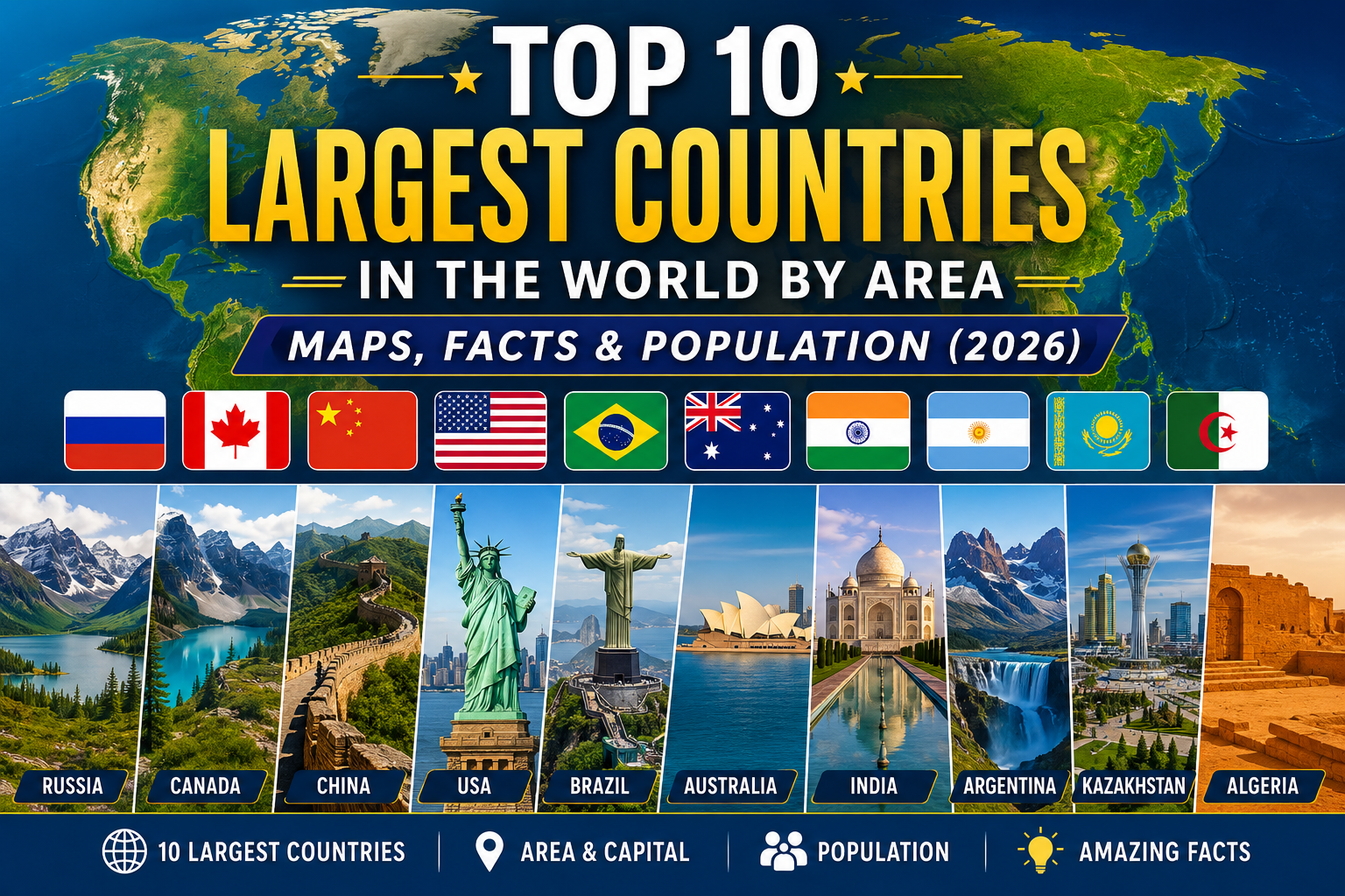 10 Largest Countries of the world