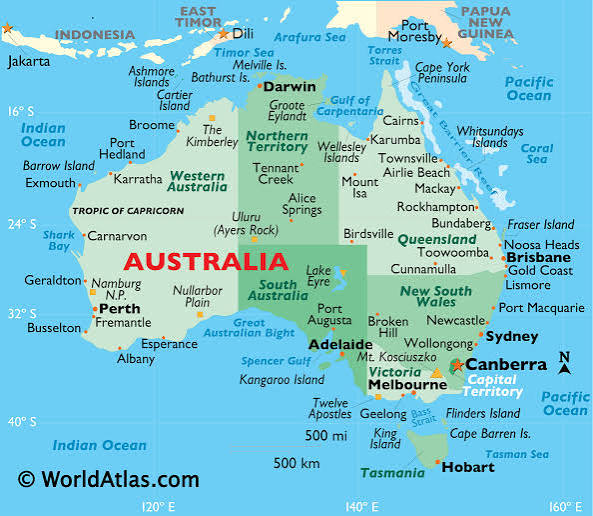 Australia map
