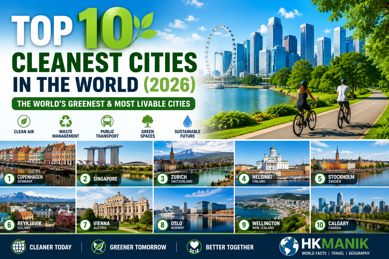 10 Cleanest Cities of the World