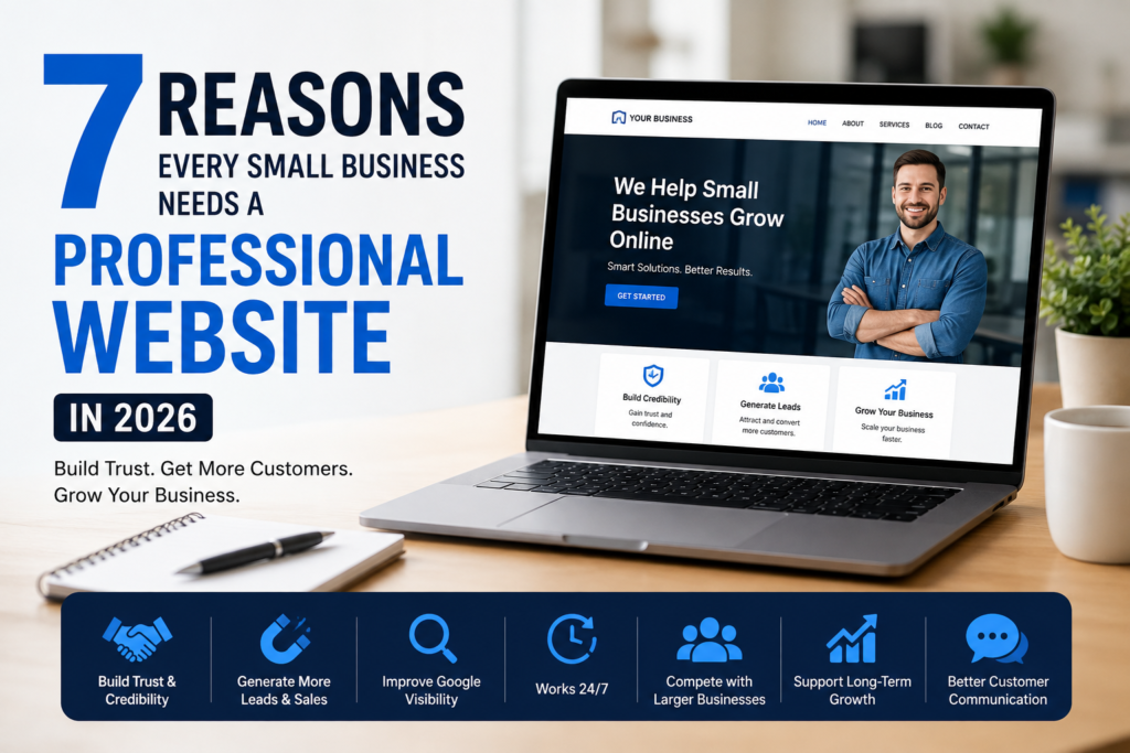 Professional website for small business in 2026