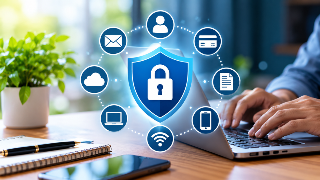 Protect personal information online with secure devices and accounts